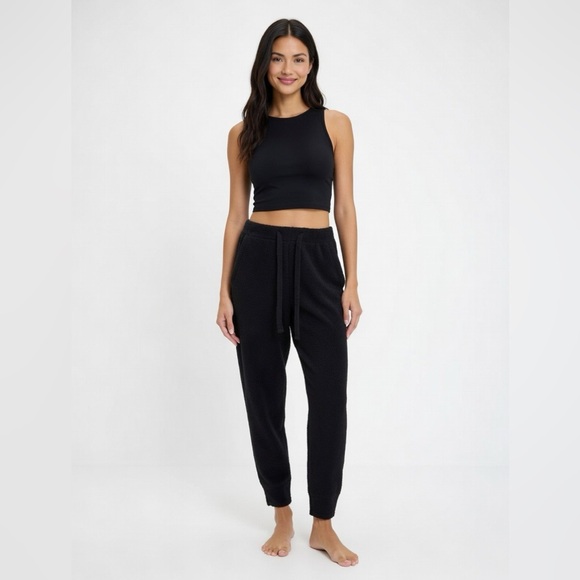 Eberjey Pants - Eberjey Black Teddy Joggers